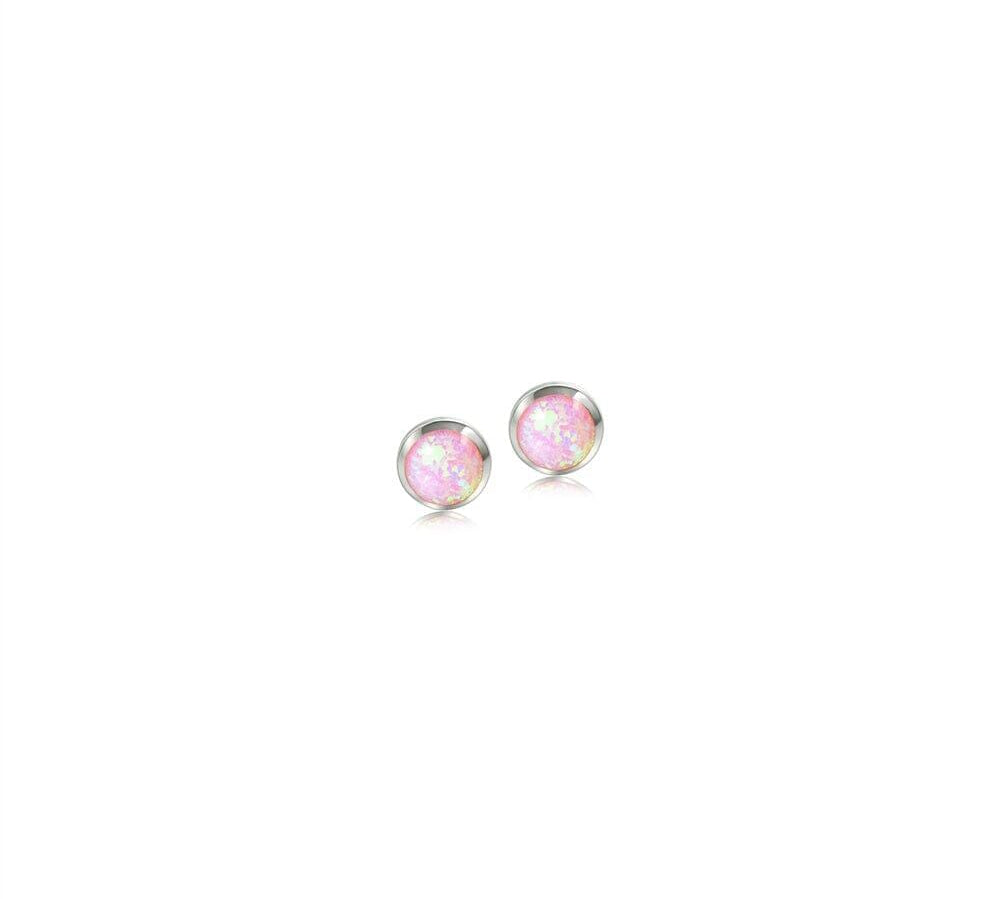 Opalite Stud Earrings Earrings Island by Koa Nani 8mm Pink 