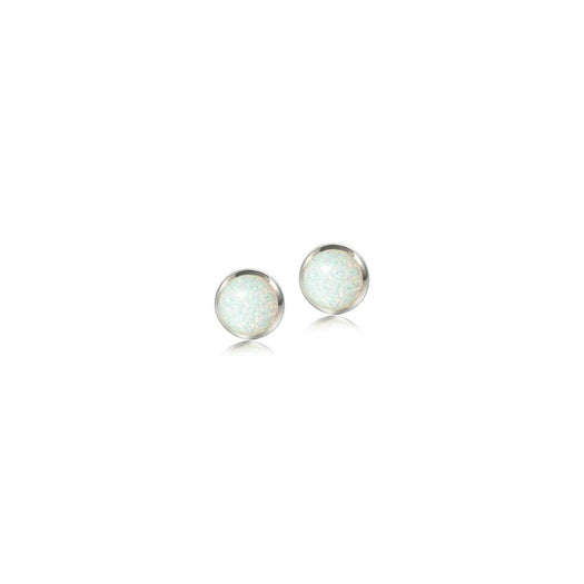 Opalite Stud Earrings Earrings Island by Koa Nani 10mm White 