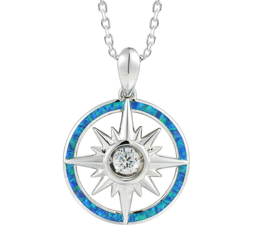 Opal Dancing Gem Compass Pendant Pendant Island by Koa Nani 