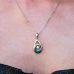 Opal Dancing Gem Wave Pendant Pendant Island by Koa Nani 