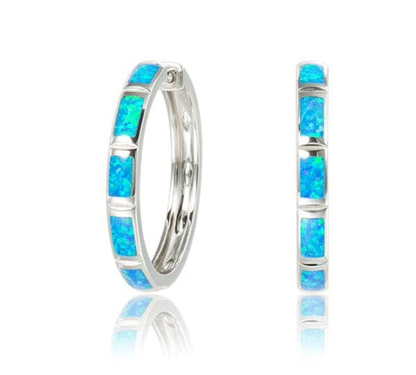 Opal Hoop Earrings Earrings Island by Koa Nani 