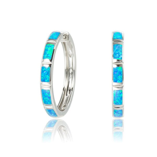 Opal Hoop Earrings Earrings Island by Koa Nani 