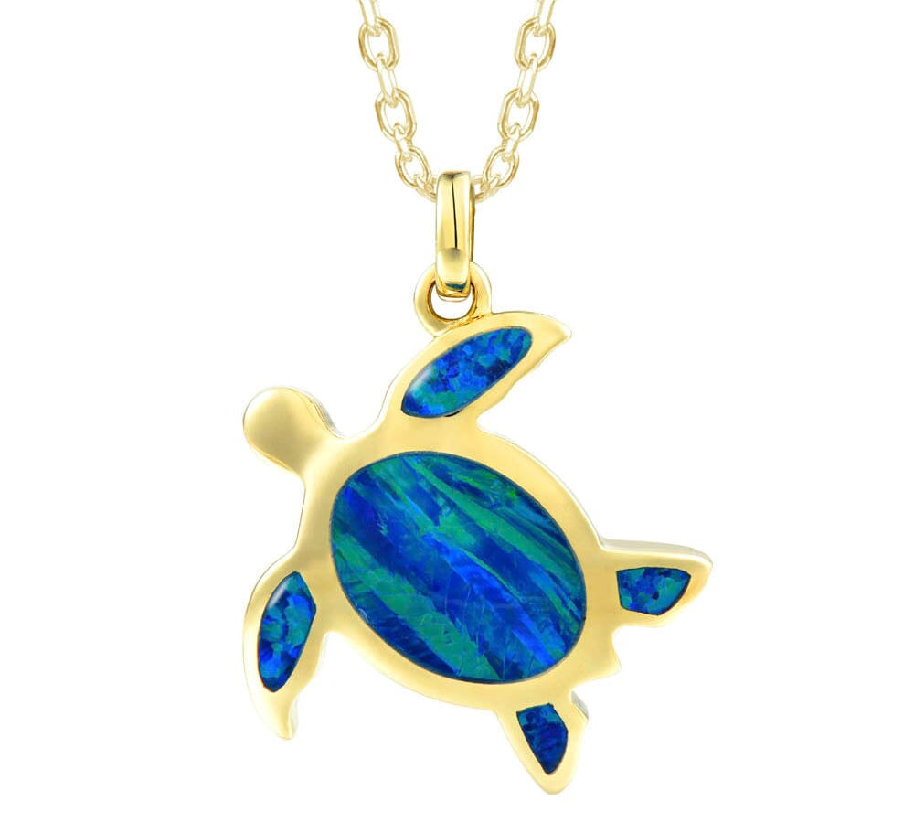 Opal Lihue Honu Pendant Pendant Island by Koa Nani 