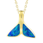 Opal Majestic Whale Tail Pendant Pendant Island by Koa Nani 