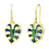 Opal Monstera Leaf Earrings Earrings Island by Koa Nani 