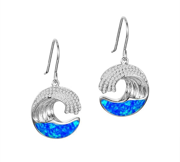 Opal Ocean Wave Earrings Earrings Island by Koa Nani Small 