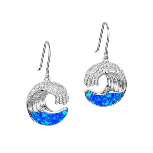 Opal Ocean Wave Earrings Earrings Island by Koa Nani Small 