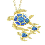 Opal Ohana Honu Pendant Pendant Island by Koa Nani 