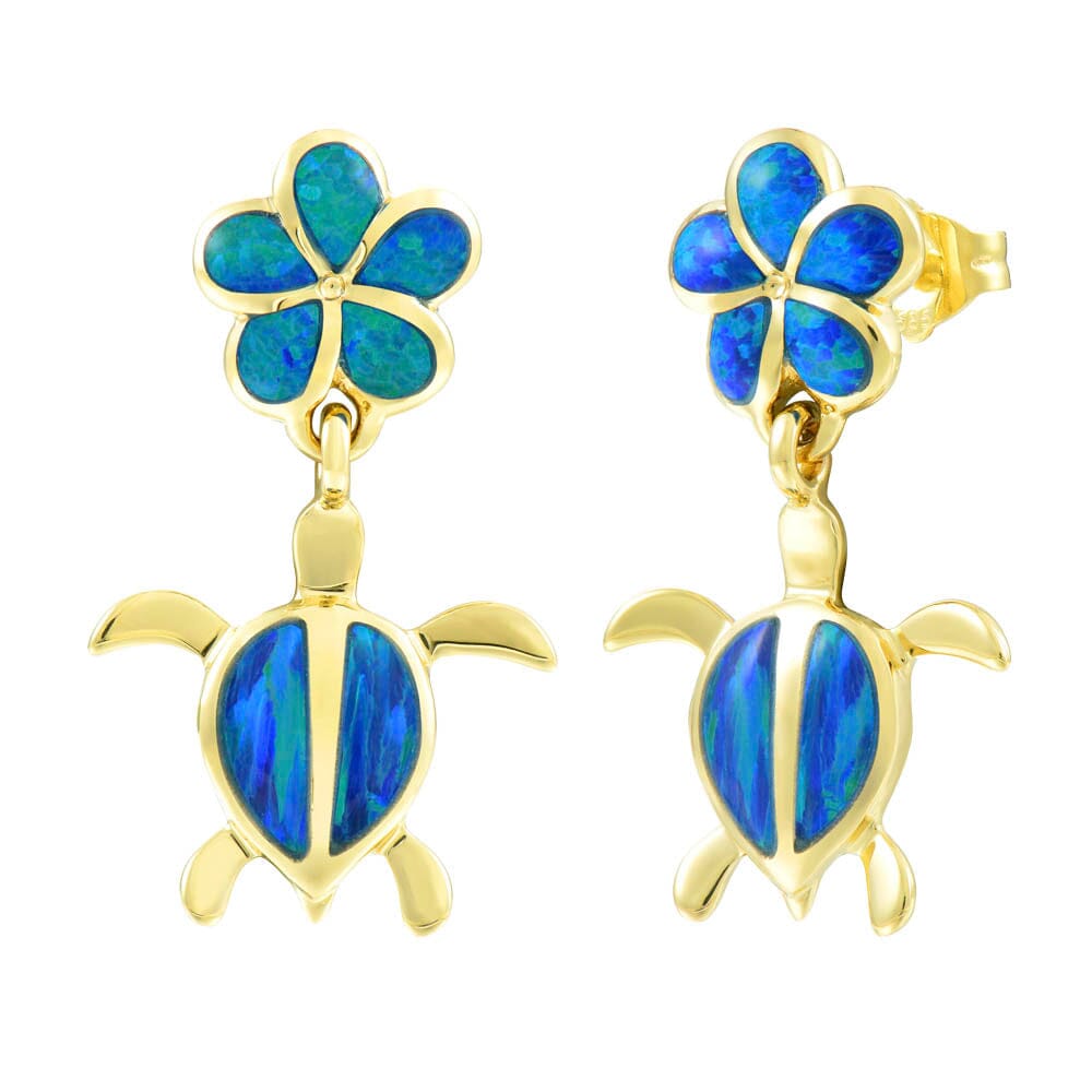 Opal Paradise Honu Earrings Earrings Island by Koa Nani 
