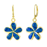 Opal Plumeria Lever Back Earrings Earrings Island by Koa Nani 