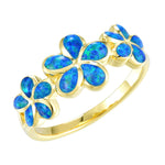 Opal Plumeria Ohana Ring Ring Island by Koa Nani 