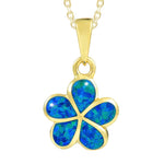 Opal Plumeria Pendant Pendant Island by Koa Nani Large 