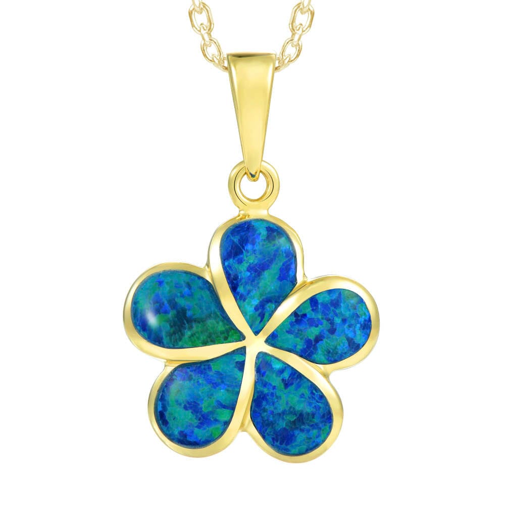 Opal Plumeria Pendant Pendant Island by Koa Nani Medium 