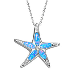 Opal Stardust Sea Star Pendant Pendant Island by Koa Nani 