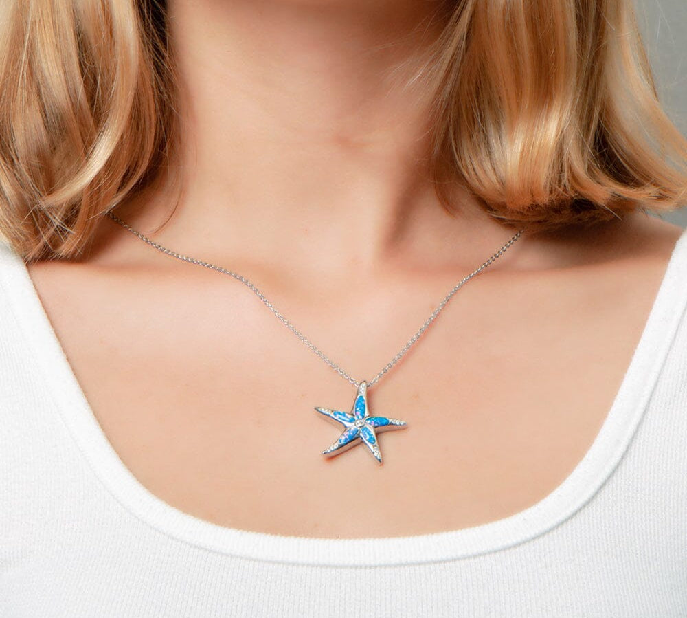 Opal Stardust Sea Star Pendant Pendant Island by Koa Nani 