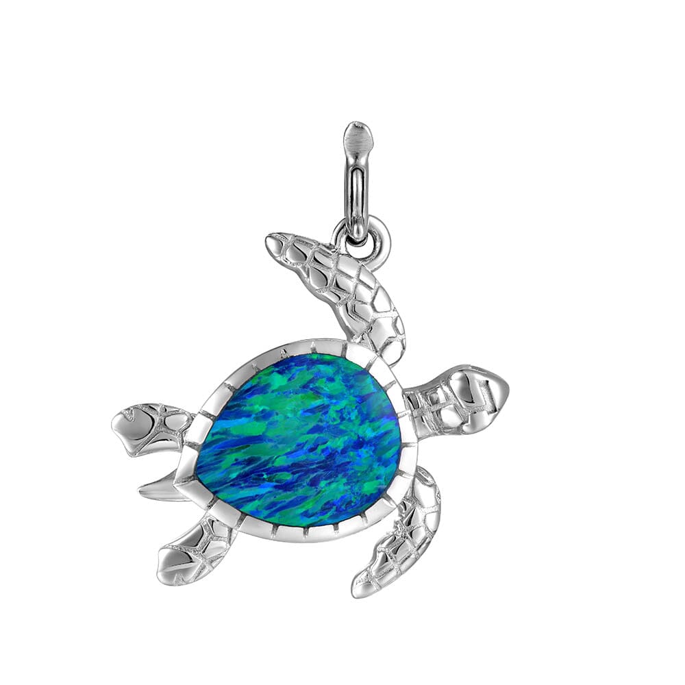 Opal Swimming Honu Charm Other Island by Koa Nani 