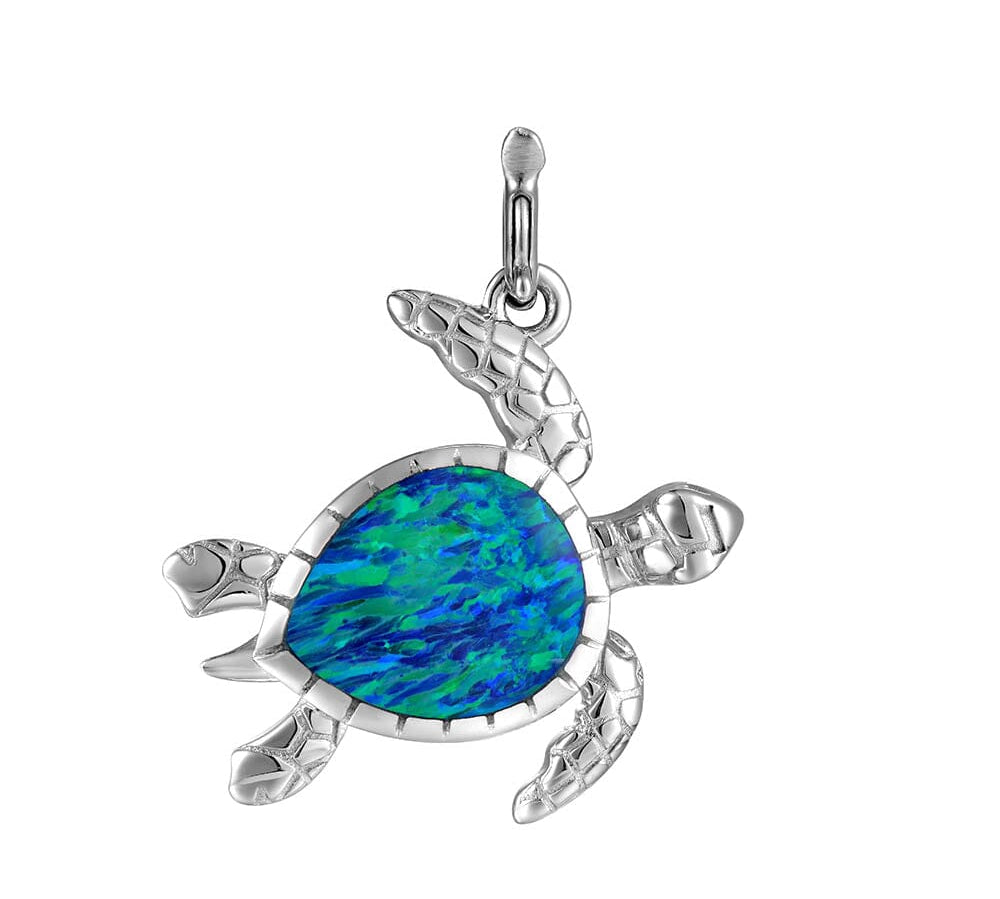 Opal Swimming Honu Charm Other Island by Koa Nani 