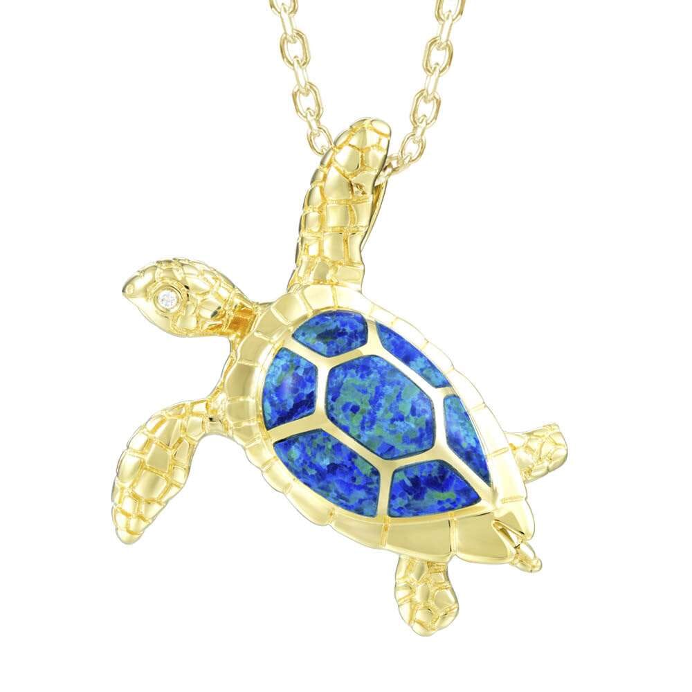 Opal Waimanalo Honu Pendant Pendant Island by Koa Nani 