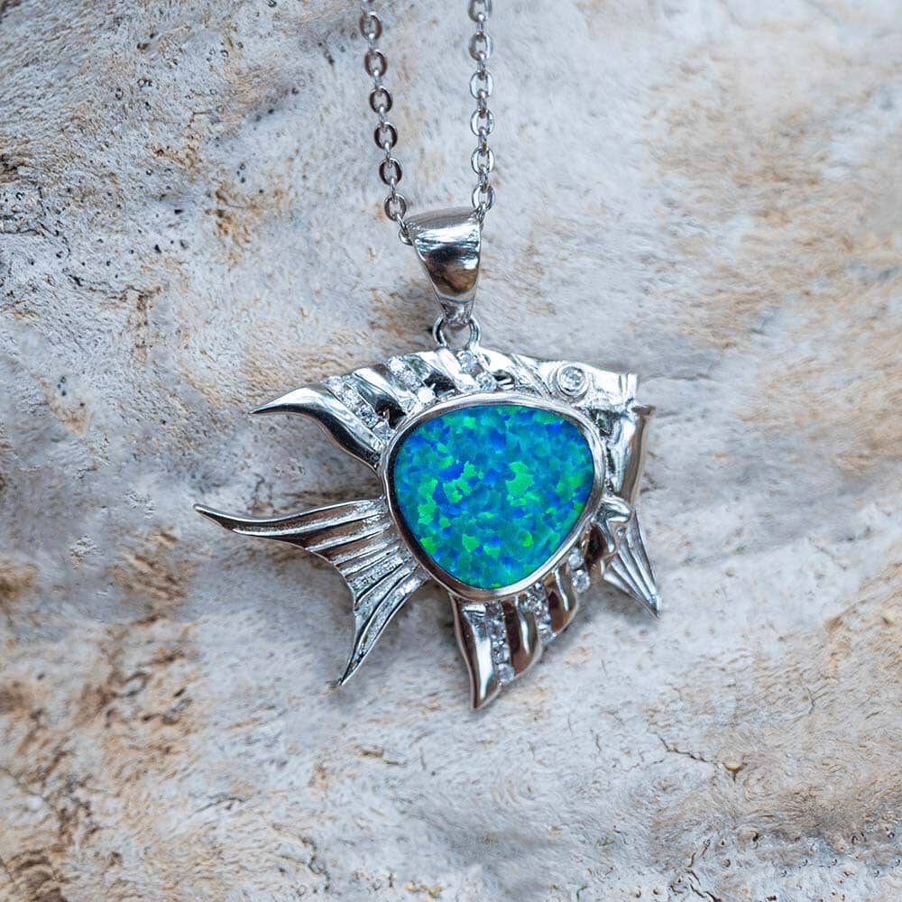 Paradise Opal Angelfish Pendant Pendant Island by Koa Nani 