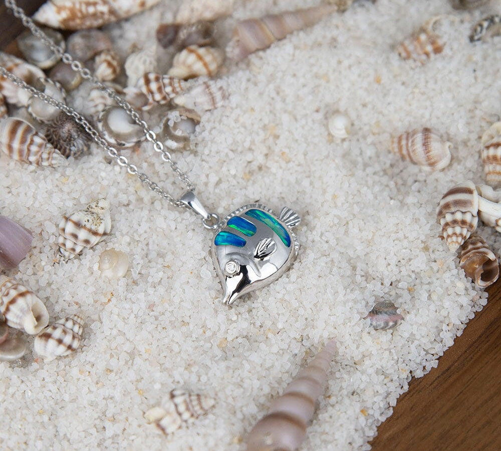 Paradise Opal Butterfly Fish Pendant Pendant Island by Koa Nani 