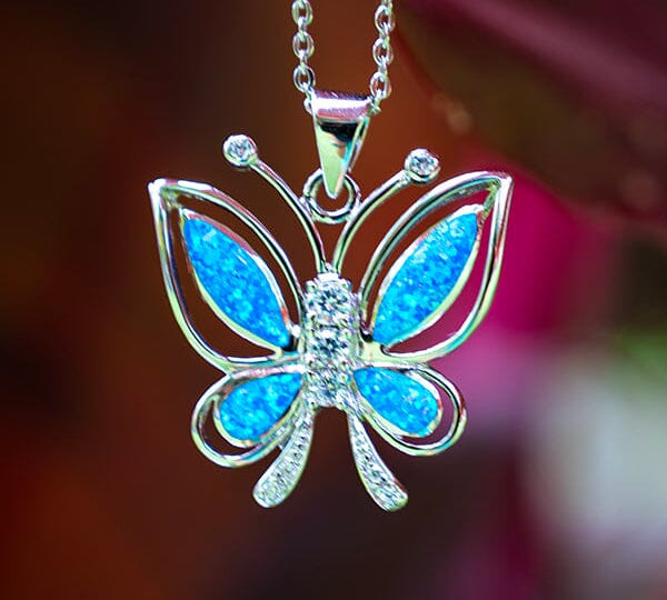 Paradise Opal Butterfly Pendant Pendant Island by Koa Nani 