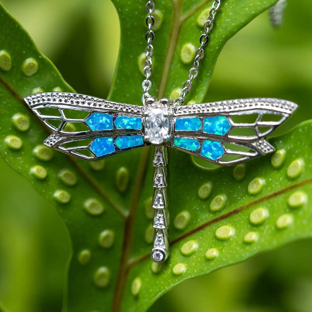 Paradise Opal Dragonfly Pendant Pendant Island by Koa Nani 