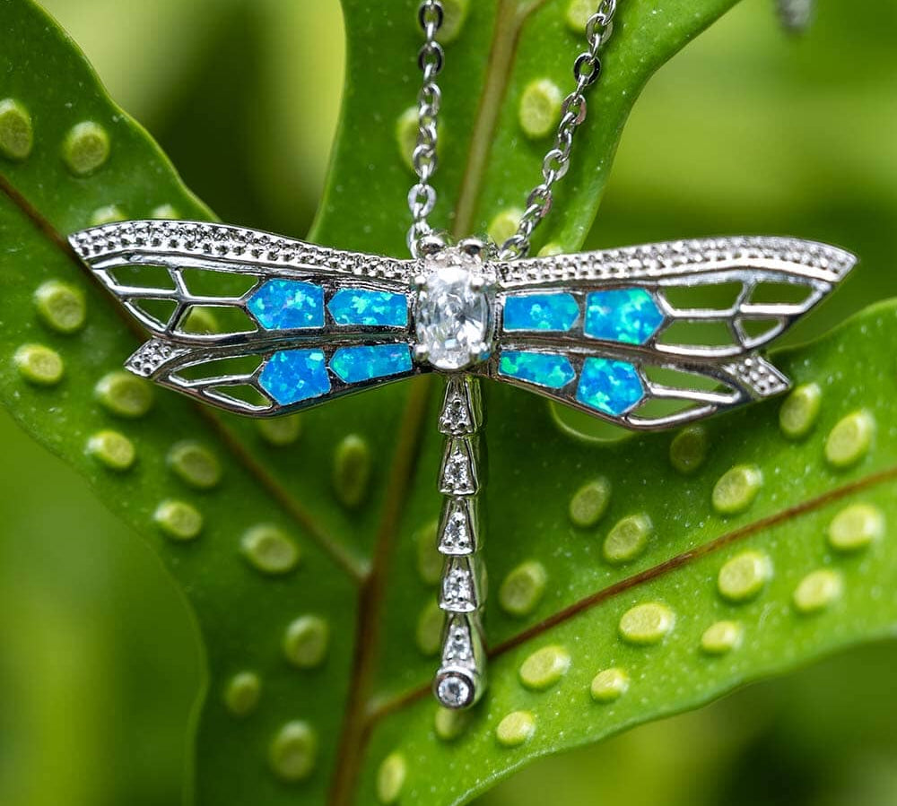 Paradise Opal Dragonfly Pendant Pendant Island by Koa Nani 