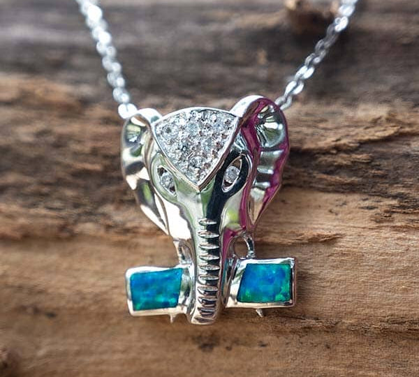 Paradise Opal Elephant Pendant Pendant Island by Koa Nani 