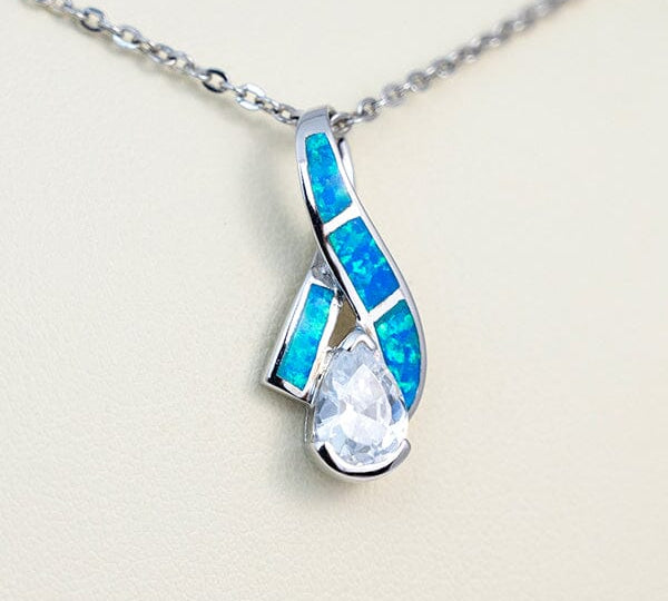 Paradise Opal Embrace Ribbon Pendant Pendant Island by Koa Nani 