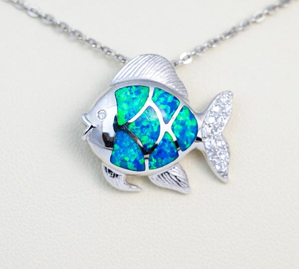 Paradise Opal Fish Pendant Pendant Island by Koa Nani 