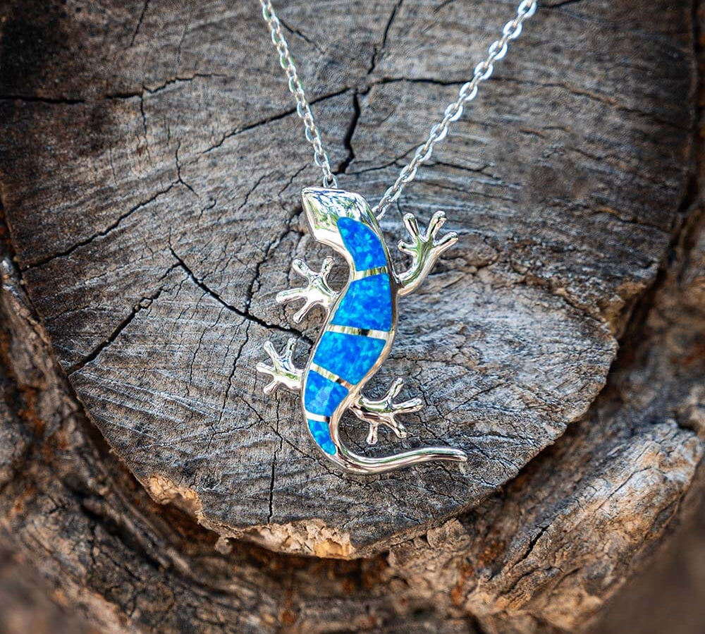 Paradise Opal Gecko Pendant Pendant Island by Koa Nani 