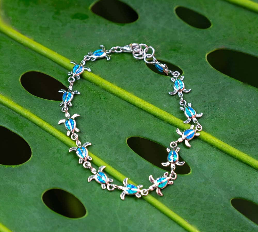 Paradise Opal Honu Lei Bracelet Bracelet Island by Koa Nani Small 