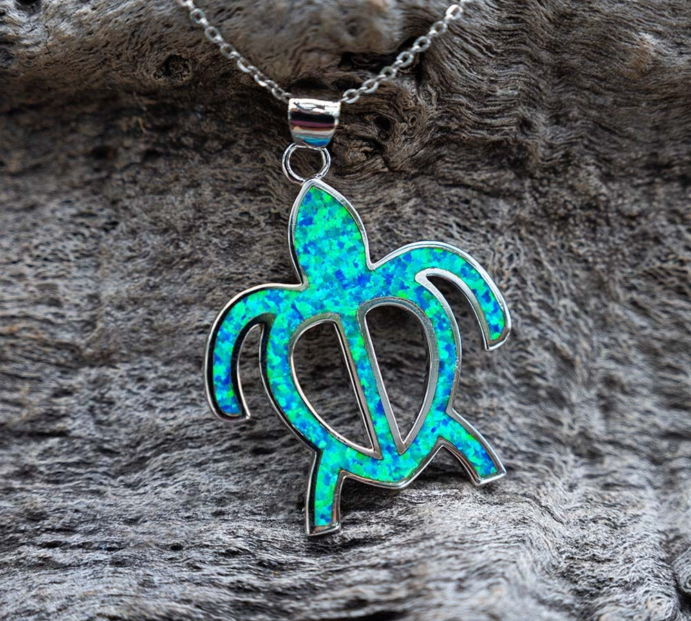 Paradise Opal Honu Warrior Pendant Pendant Island by Koa Nani 