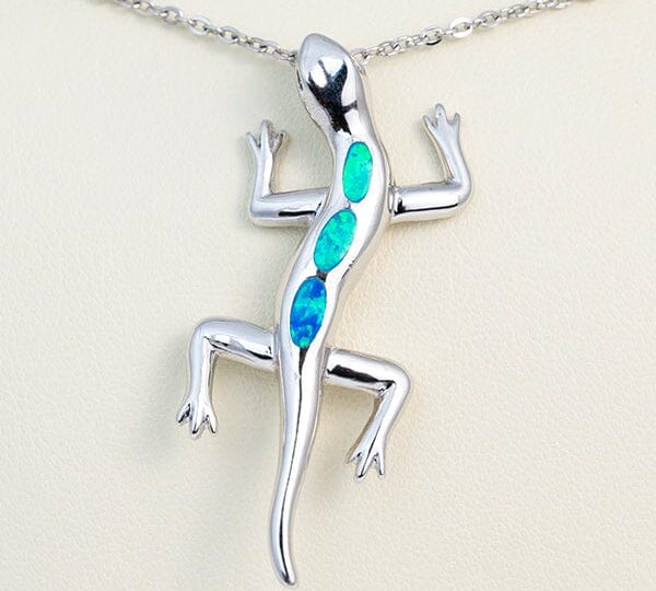 Paradise Opal Island Lizard Pendant Pendant Island by Koa Nani 