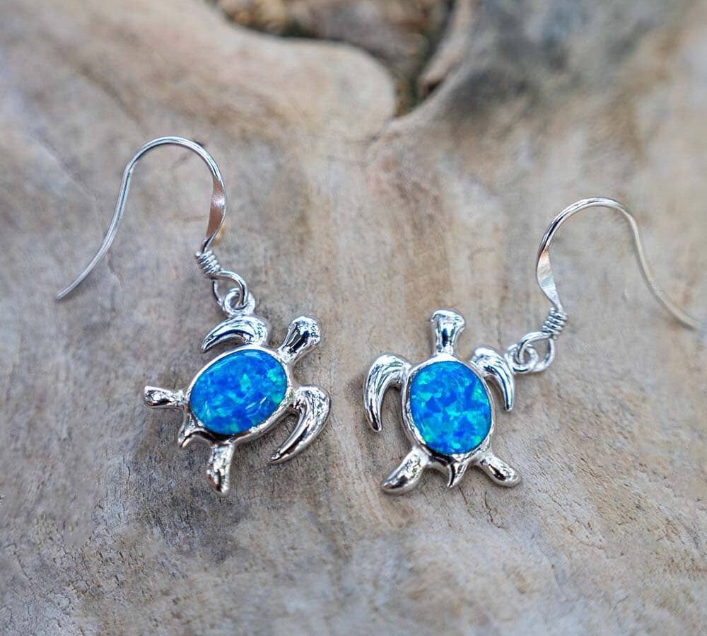 Paradise Opal Kemp's Ridley Sea Turtle Earrings Earrings Island by Koa Nani 