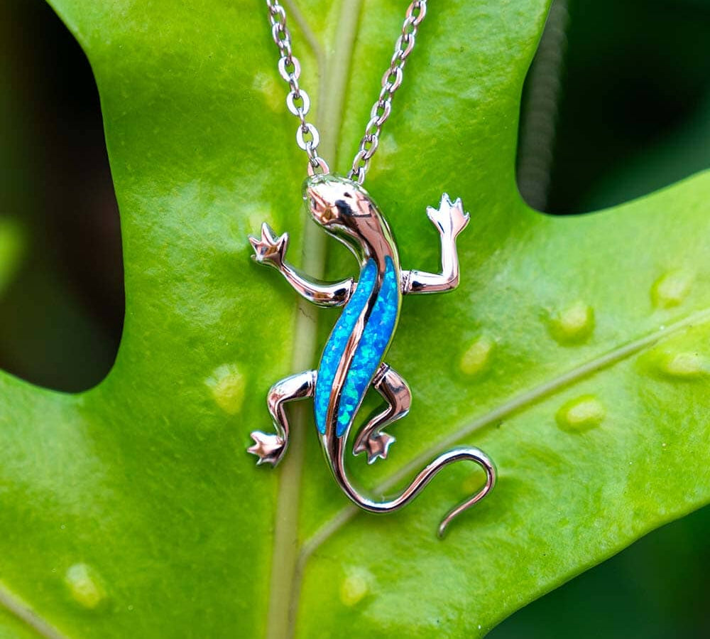 Paradise Opal Lizard Pendant Pendant Island by Koa Nani 