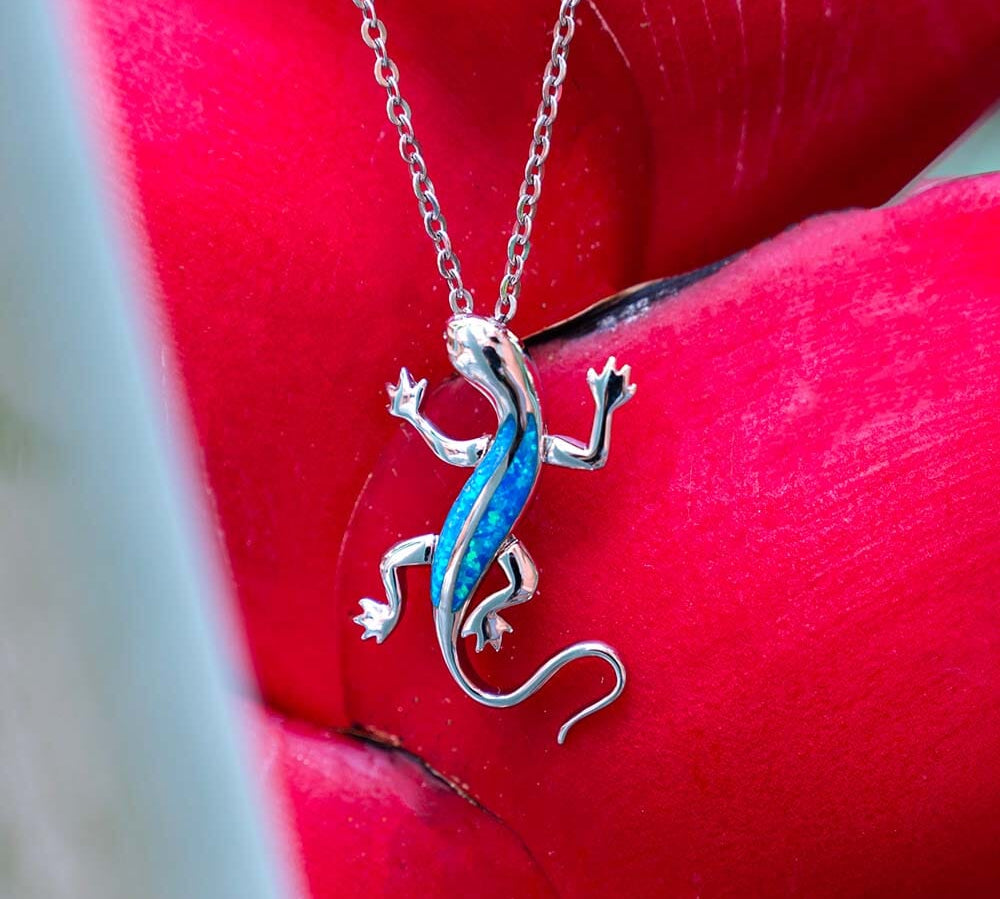 Paradise Opal Lizard Pendant Pendant Island by Koa Nani 