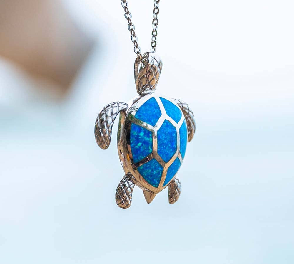 Paradise Opal Loggerhead Sea Turtle Pendant Pendant Island by Koa Nani 