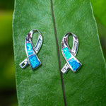 Paradise Opal Luxe Loop Ribbon Earrings Earrings Island by Koa Nani 