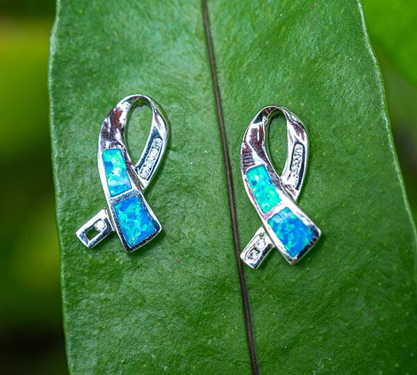 Paradise Opal Luxe Loop Ribbon Earrings Earrings Island by Koa Nani 