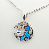 Paradise Opal Moonlit Romance Pendant Pendant Island by Koa Nani Silver Heart 