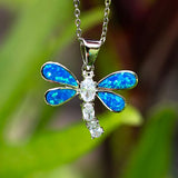 Paradise Opal Olu'olu Dragonfly Pendant Pendant Island by Koa Nani 