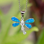 Paradise Opal Olu'olu Dragonfly Pendant Pendant Island by Koa Nani 