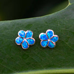 Paradise Opal Plumeria Earrings Earrings Island by Koa Nani 12mm 