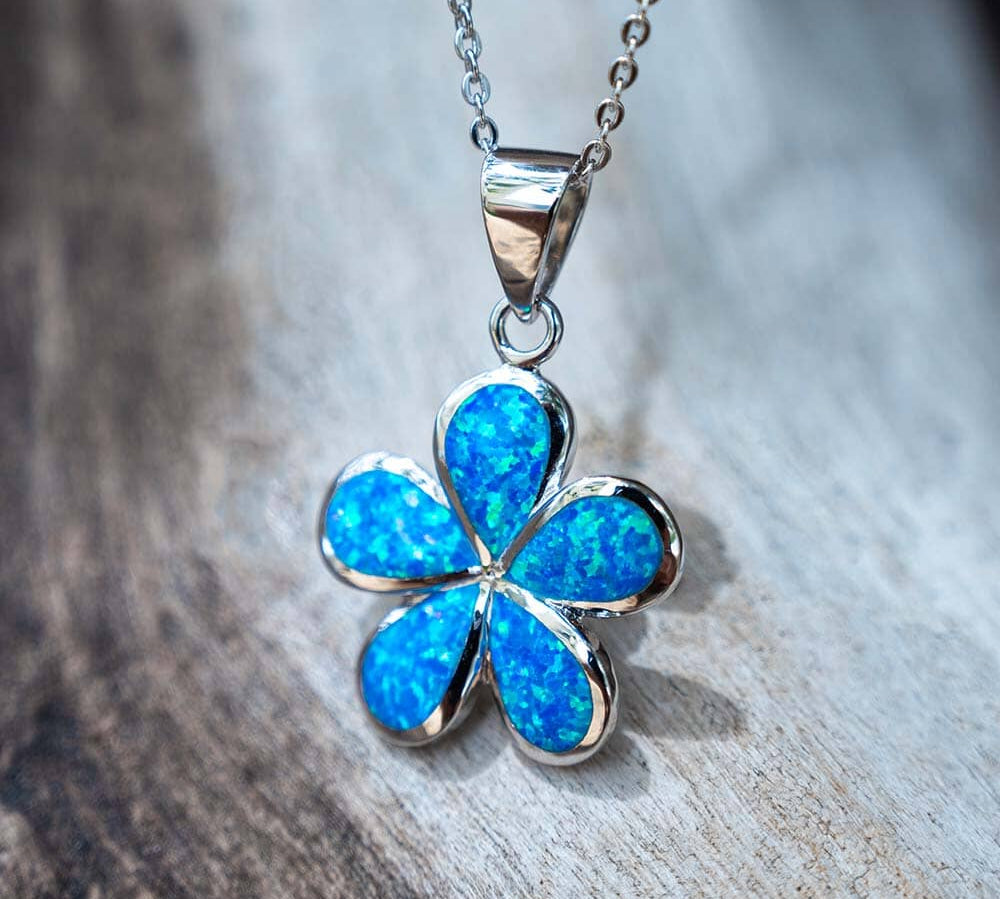 Paradise Opal Plumeria Pendant Pendant Island by Koa Nani 