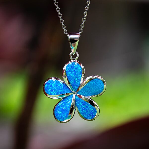 Paradise Opal Plumeria Pendant Pendant Island by Koa Nani 22mm 