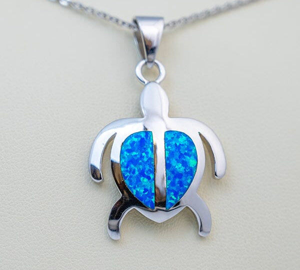 Paradise Opal Polynesian Honu Petroglyphs Pendant Pendant Island by Koa Nani Medium 