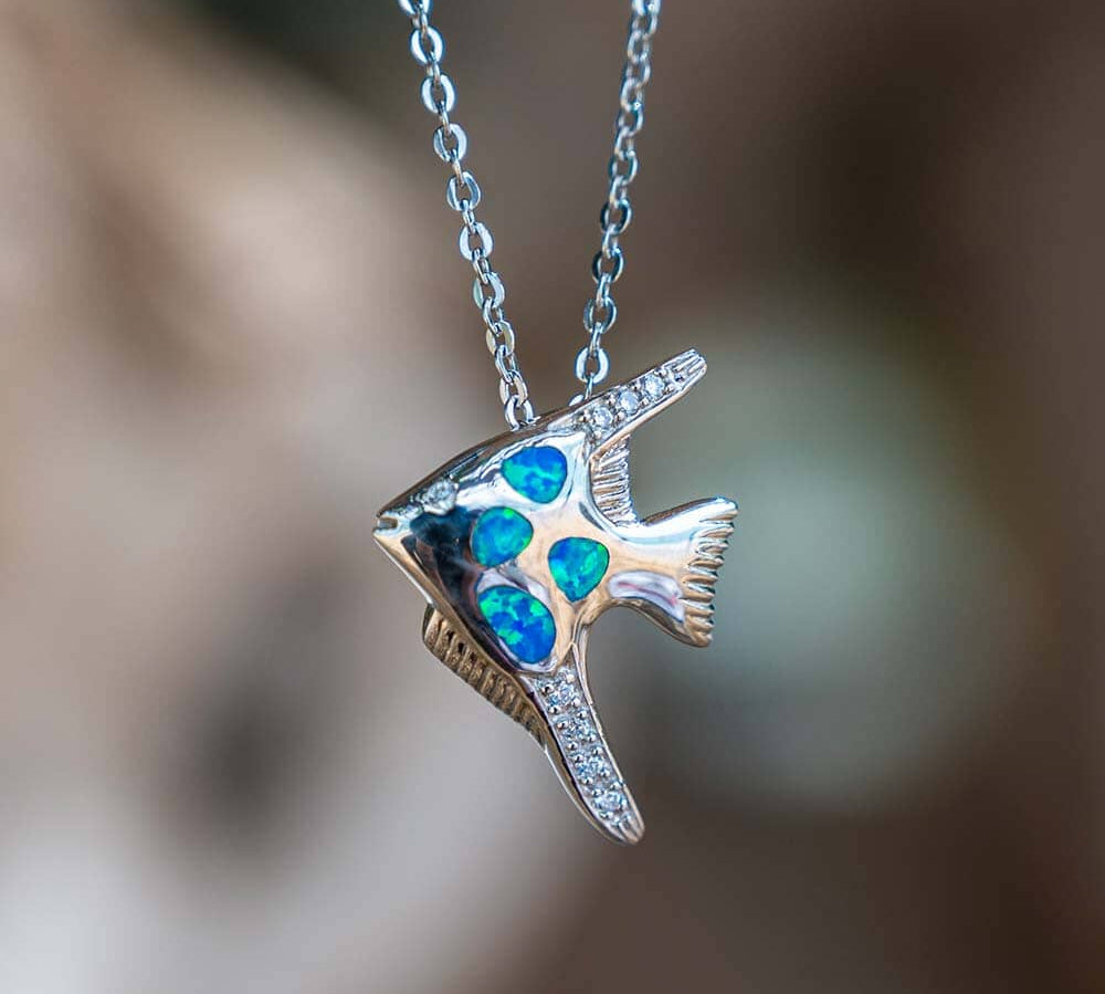 Paradise Opal Reef Fish Pendant Pendant Island by Koa Nani 