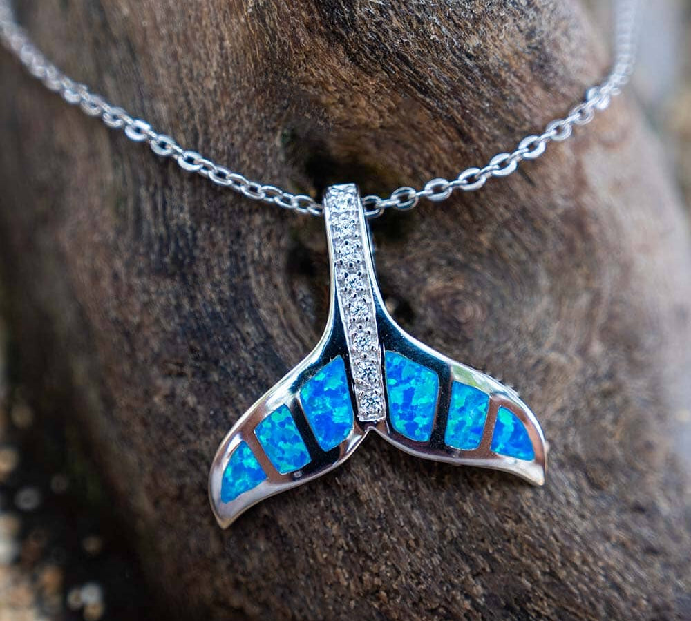 Paradise Opal Sea Symphony Whale Tail Pendant Pendant Island by Koa Nani 