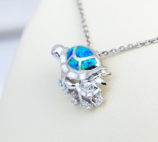 Paradise Opal Sea Turtles Splash Pendant Pendant Island by Koa Nani 